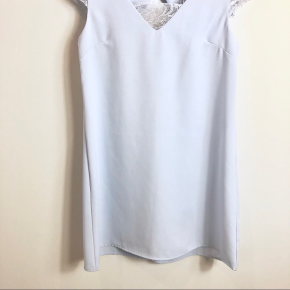 Anna Grace Blue Lace Mini Dress Size Small - Picture 2 of 7